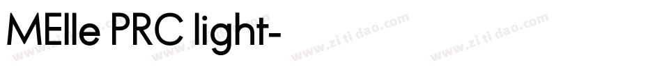 MElle PRC light字体转换